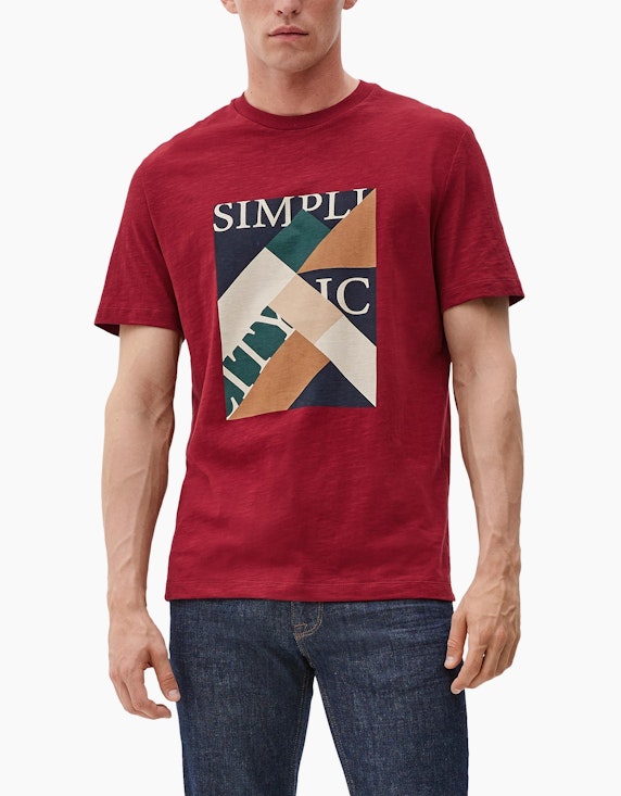 s.Oliver T-Shirt mit Frontprint | ADLER Mode Onlineshop