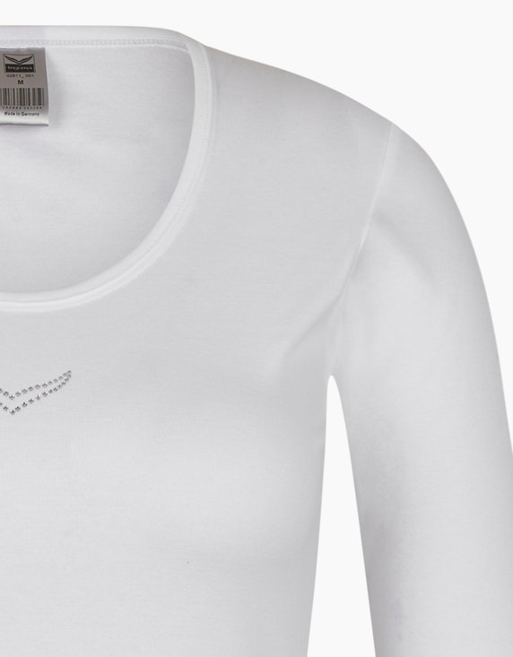 Trigema Unifarbenes Langarmshirt | ADLER Mode Onlineshop