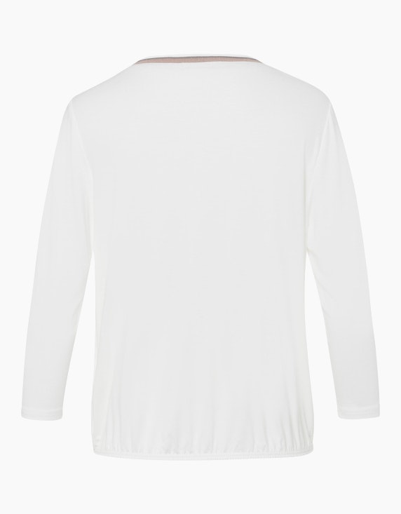 Frank Walder Shirt mit farblich abgestimmtem Strickbündchen | ADLER Mode Onlineshop