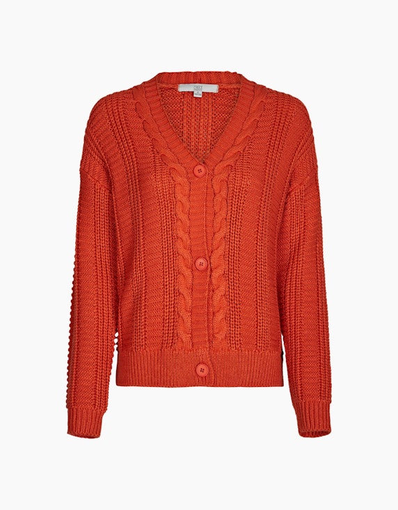 Choice Essentials Strick Cardigan in Orange | ADLER Mode Onlineshop
