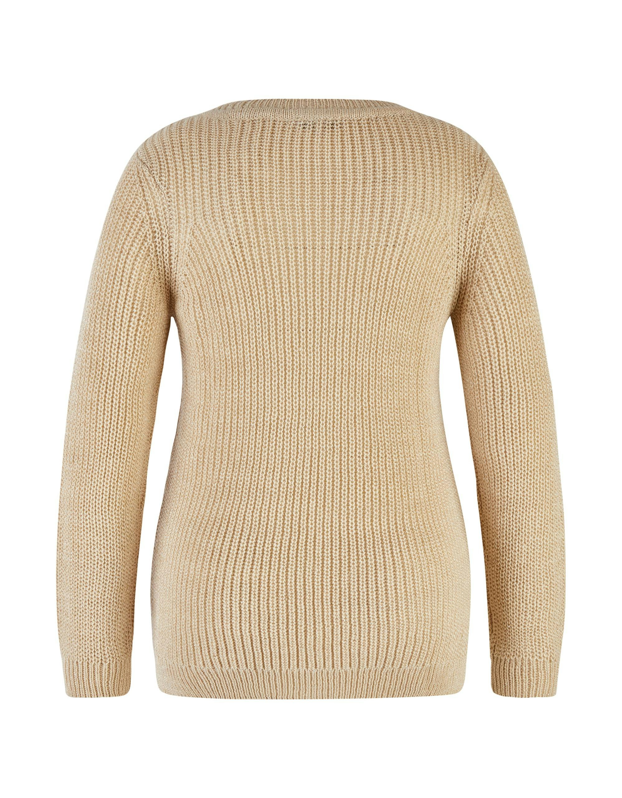 Zabaione oversized Strickpullover Weinrot meliert Mode Pullover Oversized Pullover 