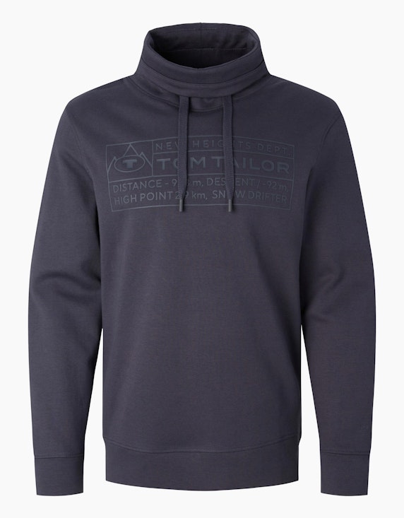 TOM TAILOR Sweatshirt mit weitem Stehkragen | ADLER Mode Onlineshop