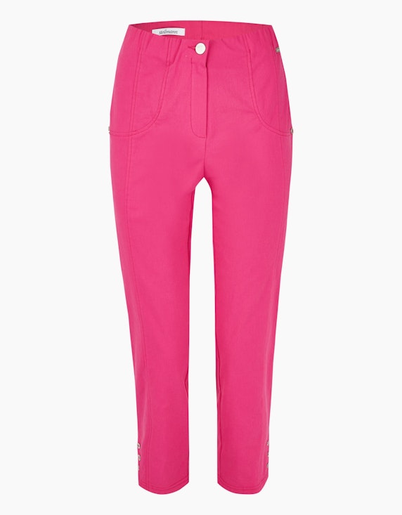 Steilmann Woman Bengalin-Hose mit Zier-Ösen in Pink | ADLER Mode Onlineshop