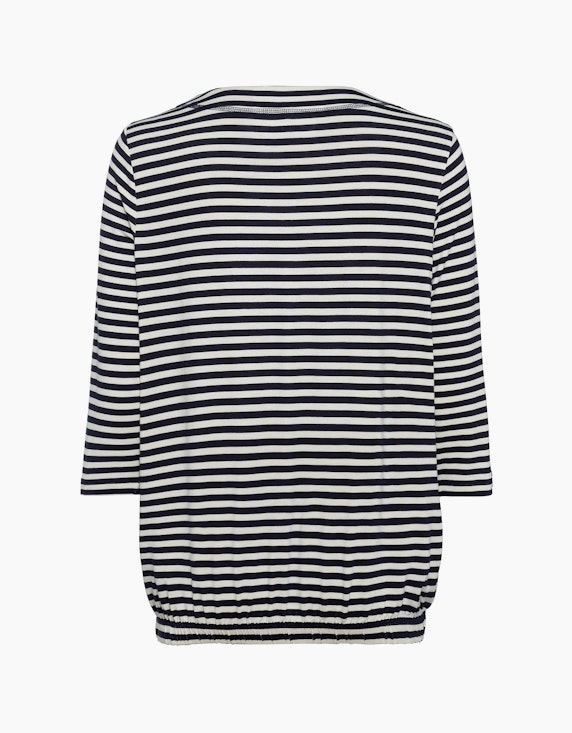Olsen Shirt mit Streifen und platziertem Druck | ADLER Mode Onlineshop