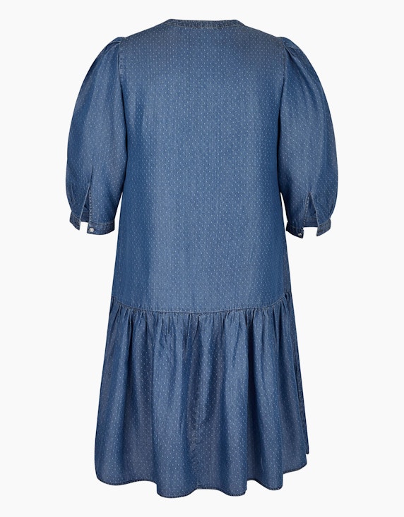 Steilmann Edition Knielanges Tencel Kleid in Dobby Effekt | ADLER Mode Onlineshop