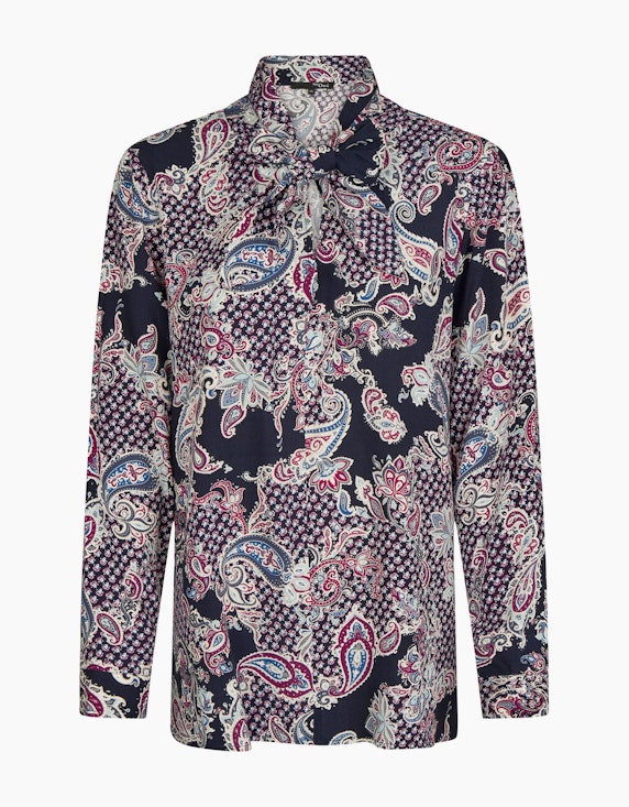 MY OWN Bluse im Paisley Muster in Blau/Lila/Weiß | ADLER Mode Onlineshop