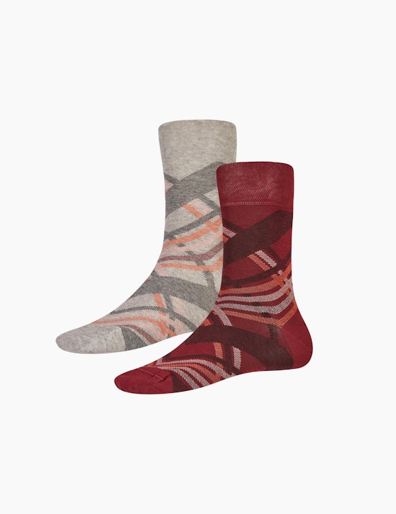 Bexleys woman Socken 4er Pack, gemustert | ADLER Mode Onlineshop