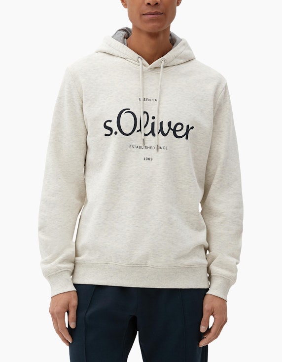 s.Oliver Sweatshirt mit Label-Print | ADLER Mode Onlineshop