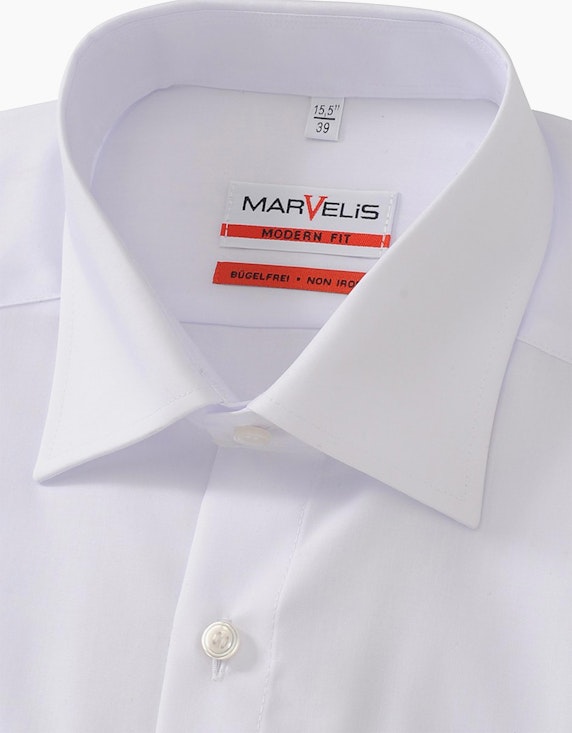 Marvelis Businesshemd, Anzughemd, Kurzarm, Modern Fit, bügelleicht, Baumwolle | ADLER Mode Onlineshop