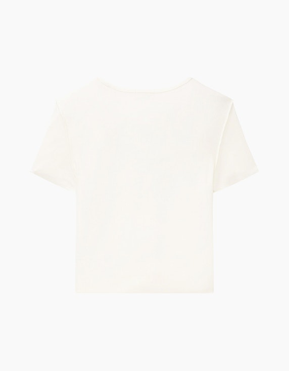 TOM TAILOR Girls cropped T-Shirt mit Rippstruktur | ADLER Mode Onlineshop