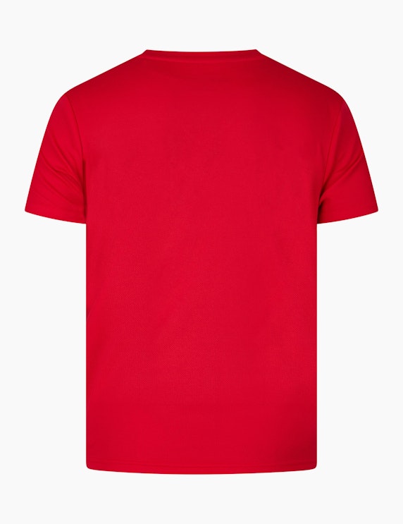 Fit&More Fitness T-Shirt mit platzierten Druck | ADLER Mode Onlineshop