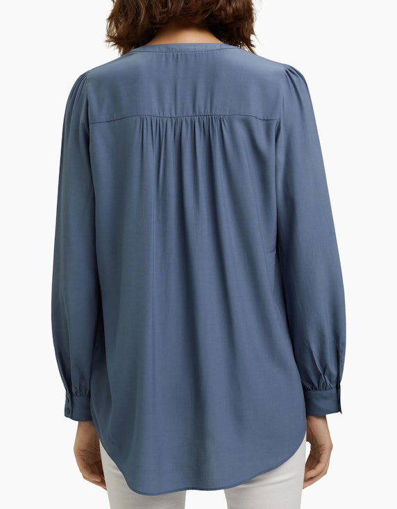 Esprit Long-Bluse, matt schimmernder Webstoff | ADLER Mode Onlineshop
