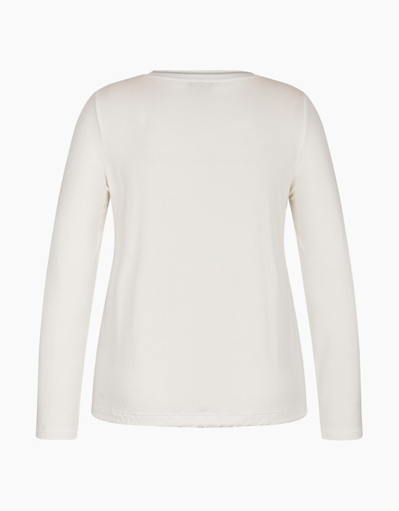 Steilmann Woman Langarmshirt mit Glitzer-Schriftzug | ADLER Mode Onlineshop