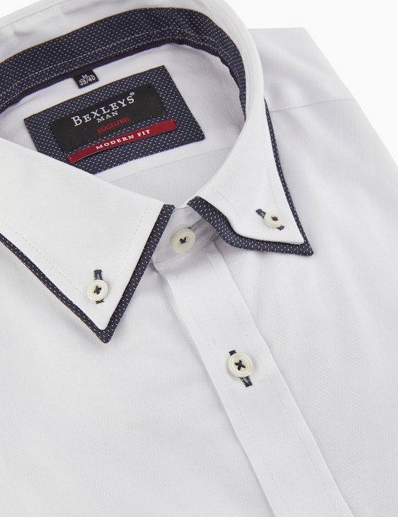 Bexleys man Dresshemd mit modischem Besatz, Bügelfrei, MODERN FIT | ADLER Mode Onlineshop