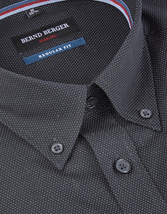 Bernd Berger Dresshemd mit gepunkteter Struktur, Bügelfrei, REGULAR FIT | ADLER Mode Onlineshop