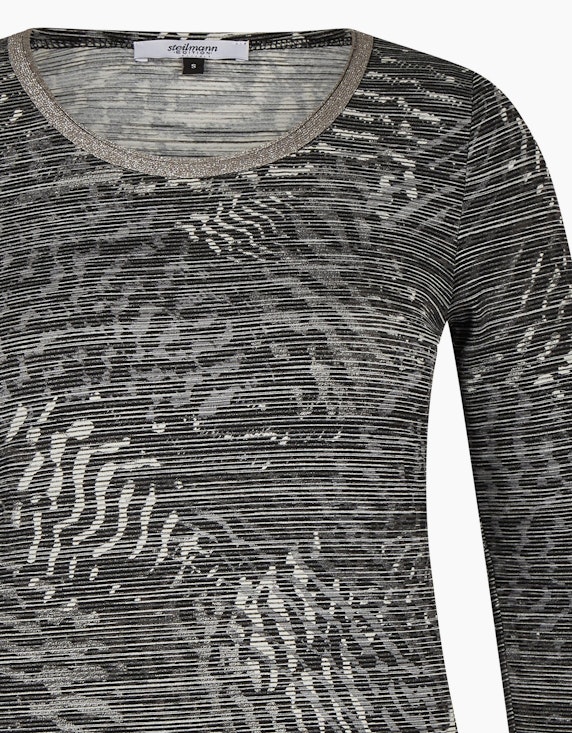 Steilmann Edition Jacquard Langarm-Shirt | ADLER Mode Onlineshop