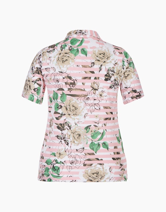 Bexleys woman Poloshirt mit Ringel und floralem Druck | ADLER Mode Onlineshop