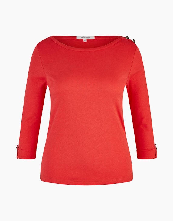 Steilmann Edition Shirt mit 3/4-Arm in Rot | ADLER Mode Onlineshop