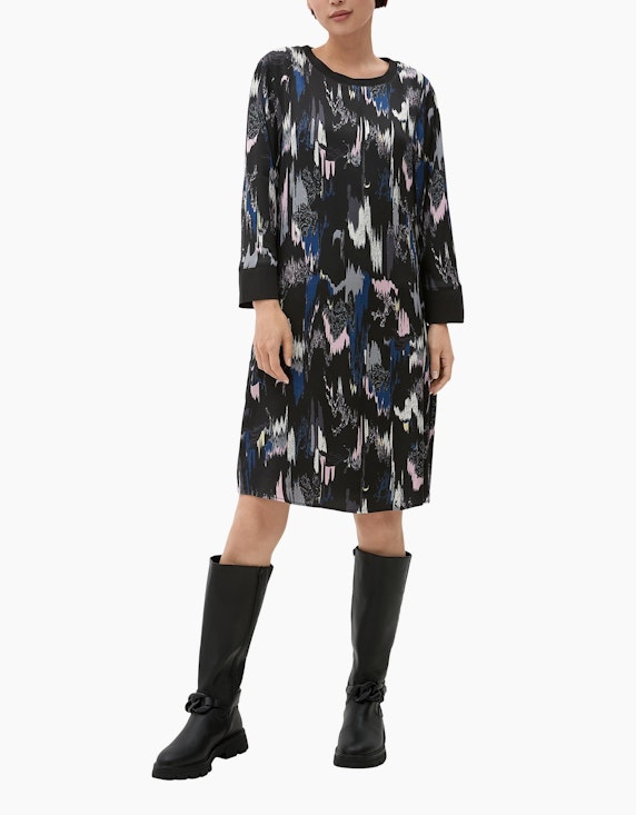 s.Oliver Midi-Kleid mit Allover-Muster | ADLER Mode Onlineshop