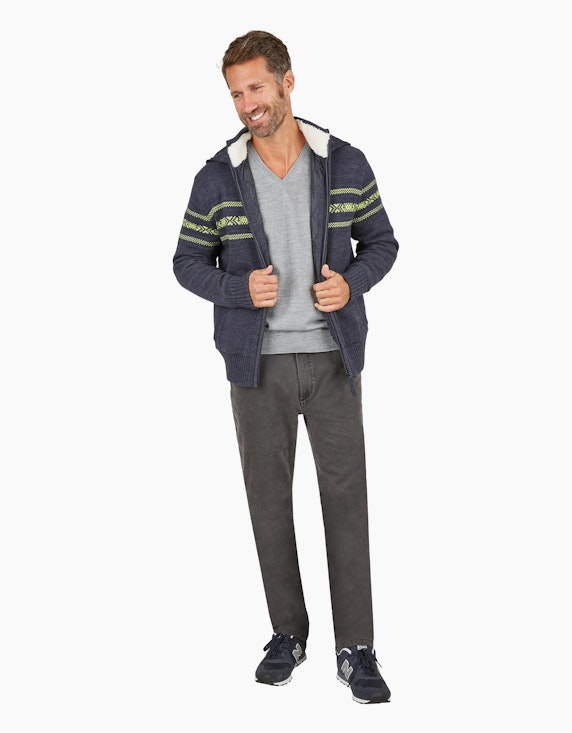 Eagle No. 7 Jeans Hose 5-Pocket mit Stretch-Anteil, Slim Fit 823 in Grau | ADLER Mode Onlineshop