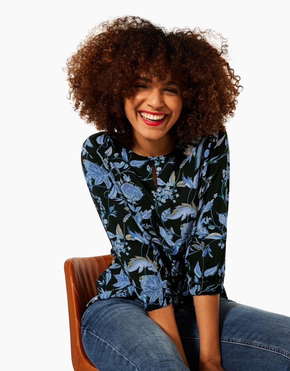 Street One Shirt mit floralem Muster | ADLER Mode Onlineshop