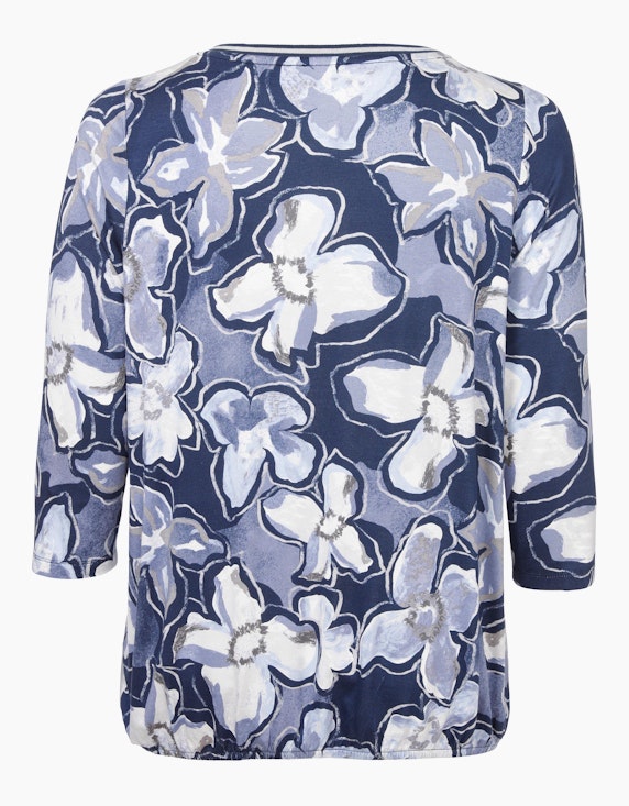 VIA APPIA DUE Feminines 3/4 Arm Shirt mit Floralem Allover-Muster | ADLER Mode Onlineshop