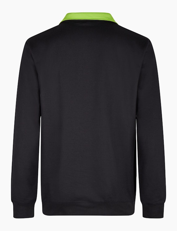 Trigema Sweatshirt mit Kragen und Reißverschluss | ADLER Mode Onlineshop