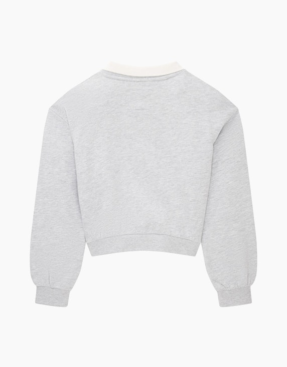 TOM TAILOR Girls Cropped Sweatshirt mit Polokragen | ADLER Mode Onlineshop
