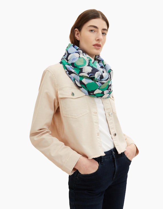 TOM TAILOR Printed loop scarf | ADLER Mode Onlineshop