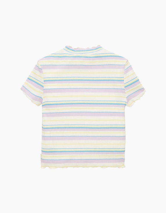 TOM TAILOR Girls Cropped T-Shirt im Streifenlook | ADLER Mode Onlineshop