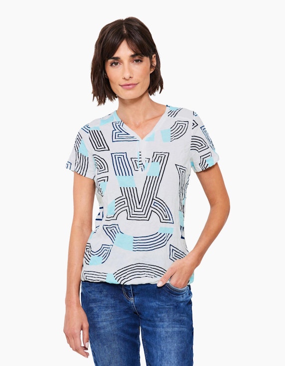 CECIL Shirt in Crinkle-Optik | ADLER Mode Onlineshop