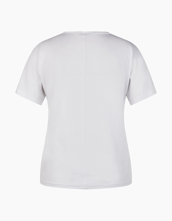 Steilmann Woman Farbenfrohes Kurzarm Shirt im Materialmix | ADLER Mode Onlineshop