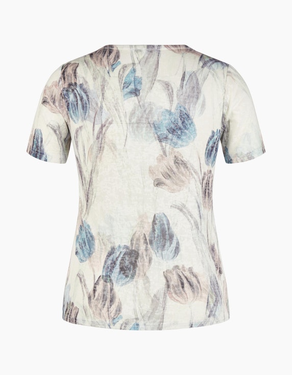 Steilmann Edition Burnout Shirt mit Alloverprint | ADLER Mode Onlineshop