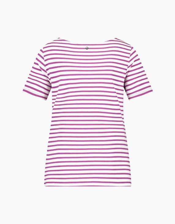 Gerry Weber Edition Gestreiftes Basic T-Shirt | ADLER Mode Onlineshop