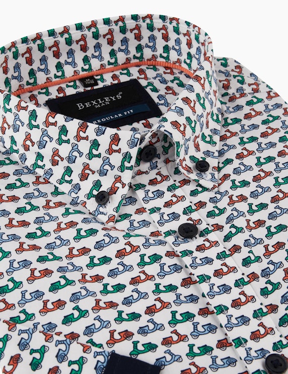 Bexleys man Freizeithemd mit Roller-Print, REGULAR FIT | ADLER Mode Onlineshop