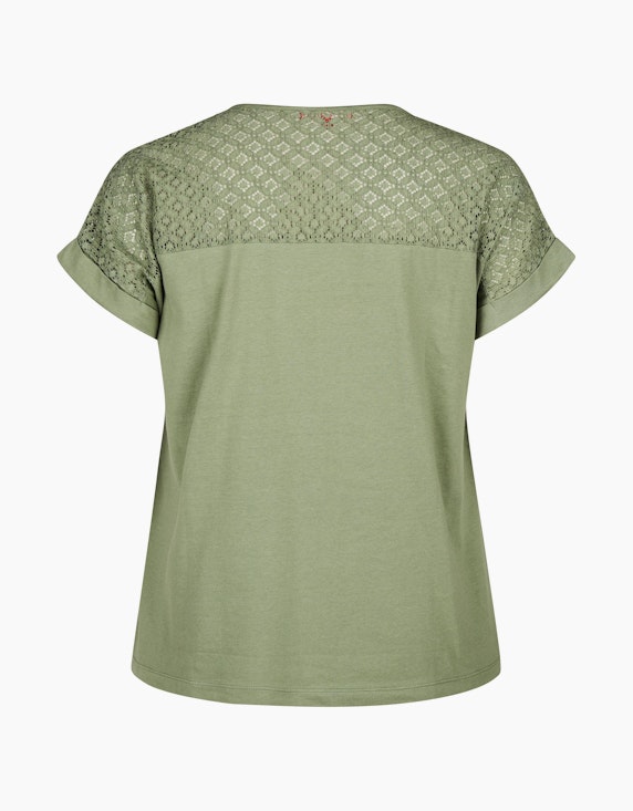 Thea Kurzarm-Shirt mit Spitze | ADLER Mode Onlineshop
