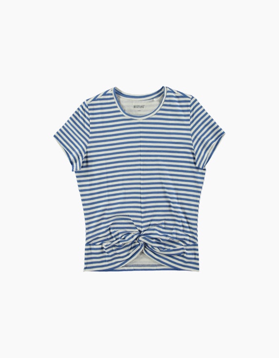 MUSTANG T-Shirt mit Knotendetail | ADLER Mode Onlineshop