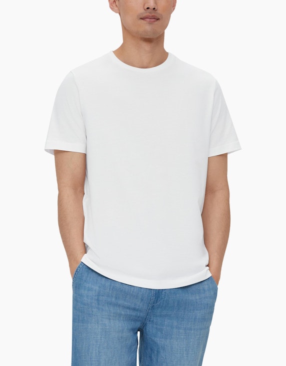 s.Oliver Basic-Shirt aus Baumwolle | ADLER Mode Onlineshop