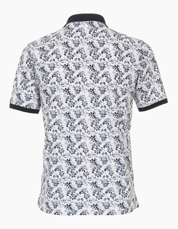 Casa Moda Polo-Shirt mit Alloverprint | ADLER Mode Onlineshop