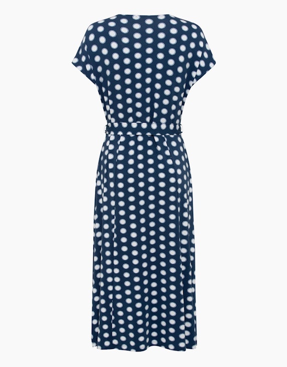 Olsen Gepunktetes Kleid in Wickeloptik | ADLER Mode Onlineshop