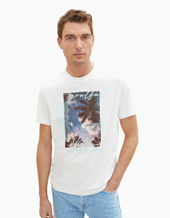 TOM TAILOR T-Shirt mit Fotoprint | ADLER Mode Onlineshop