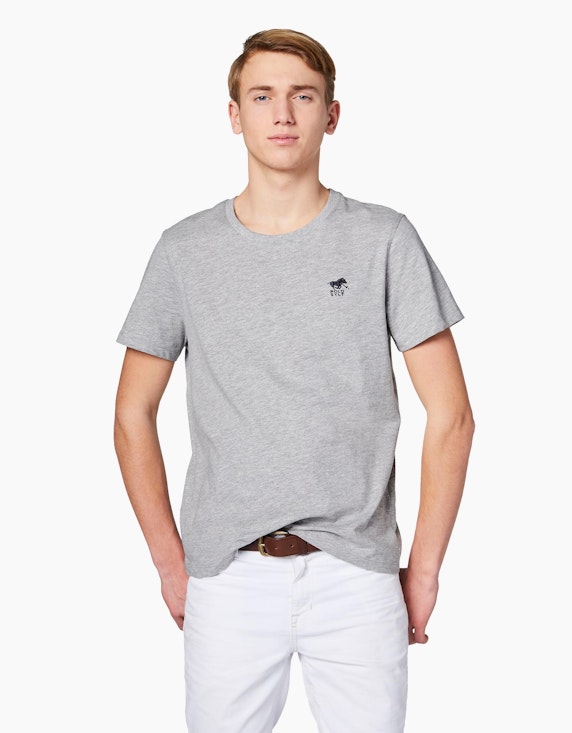 Polo Sylt T-Shirt mit gesticktem Logo-Symbol | ADLER Mode Onlineshop