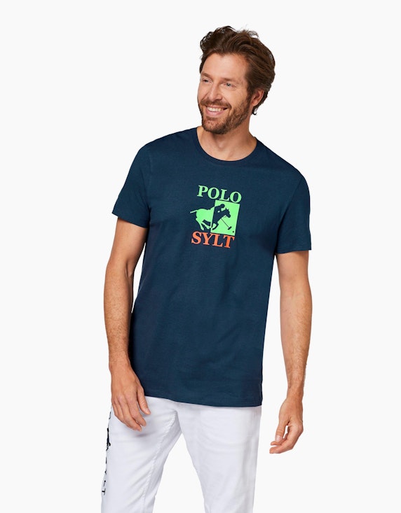 Polo Sylt Logo-Shirt aus Jersey – GOTS zertifiziert | ADLER Mode Onlineshop