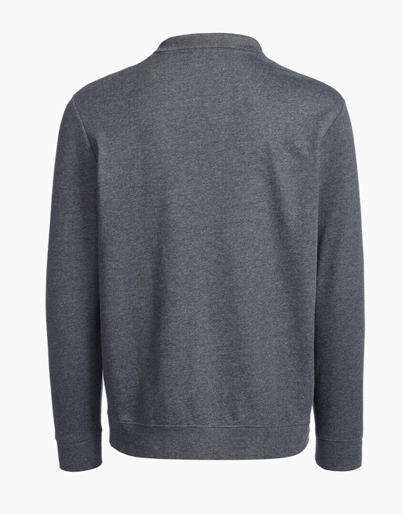 Bexleys man Polo-Sweatshirt unifarben | ADLER Mode Onlineshop