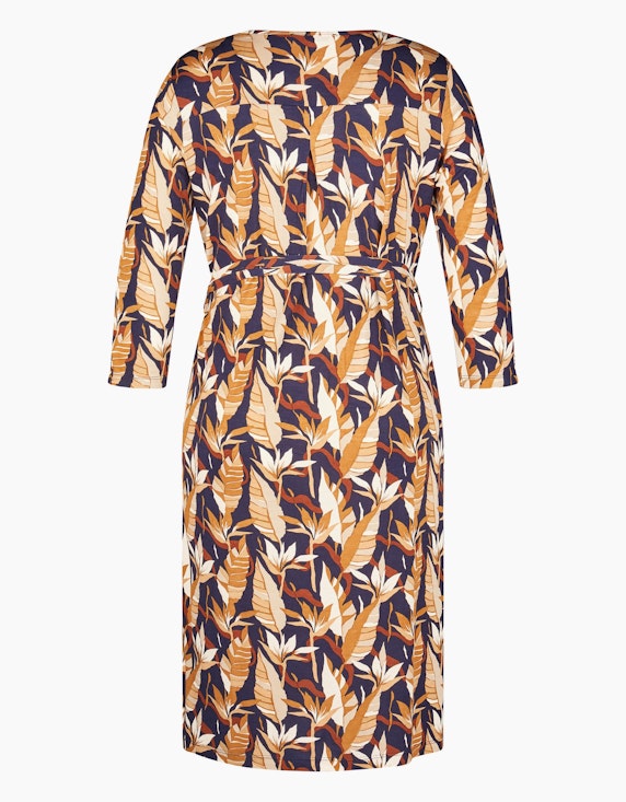 Steilmann Edition Viskose Kleid mit Blätterdruck | ADLER Mode Onlineshop
