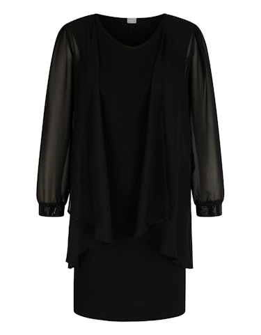 Produktbild zu Etui-Kleid mit passender Chiffon-Bluse von Steilmann Edition