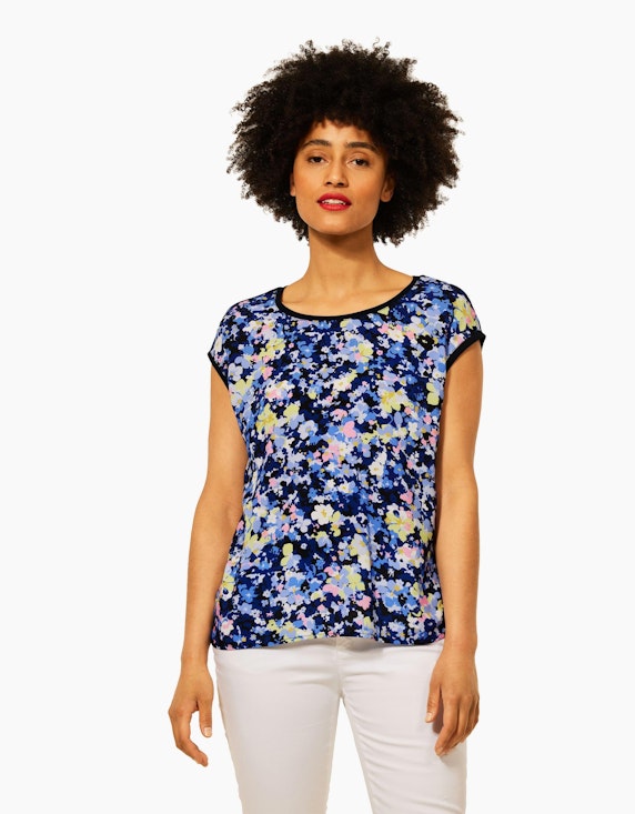 Street One T-Shirt mit Blumen Print | ADLER Mode Onlineshop