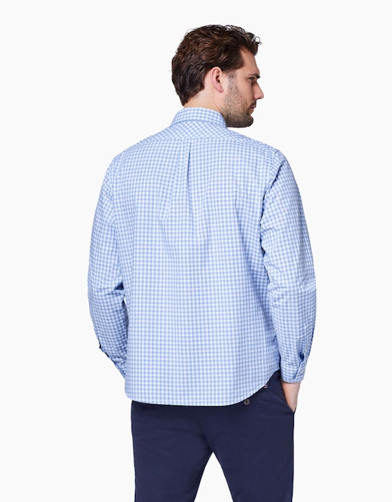 Polo Sylt Kariertes Regular-Fit Button-down-Hemd aus Baumwoll-Popeline | ADLER Mode Onlineshop