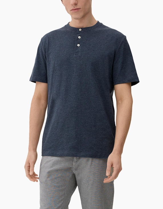 s.Oliver T-Shirt mit Henleyausschnitt | ADLER Mode Onlineshop