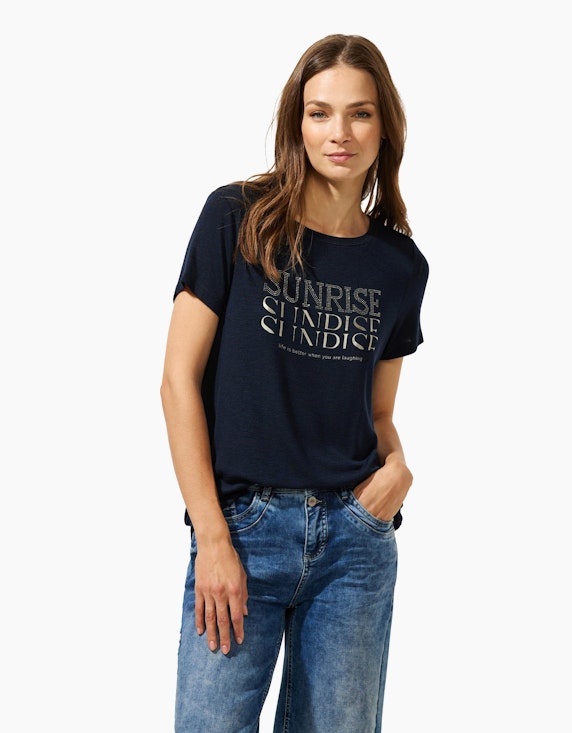 Street One T-Shirt mit Wordingprint | ADLER Mode Onlineshop